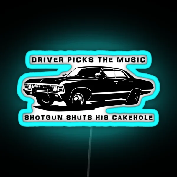 Driver Picks The Music RGB Neon Sign