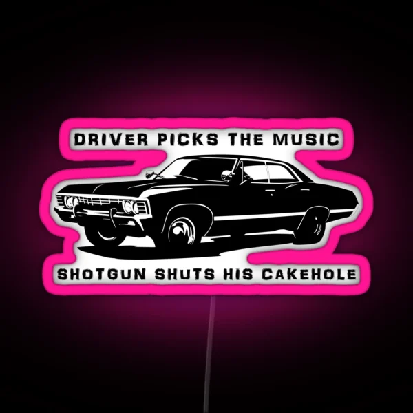 Driver Picks The Music RGB Neon Sign