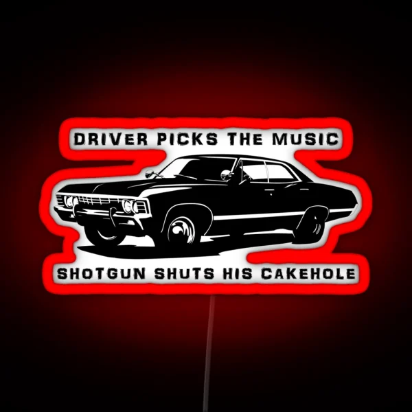 Driver Picks The Music RGB Neon Sign