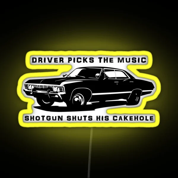 Driver Picks The Music RGB Neon Sign