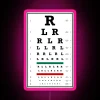 Drummers Eye Chart RGB Neon Sign