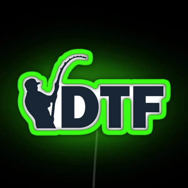 DTF Down To Fish RGB Neon Sign