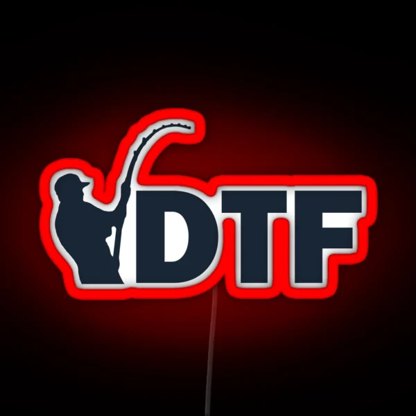 DTF Down To Fish RGB Neon Sign