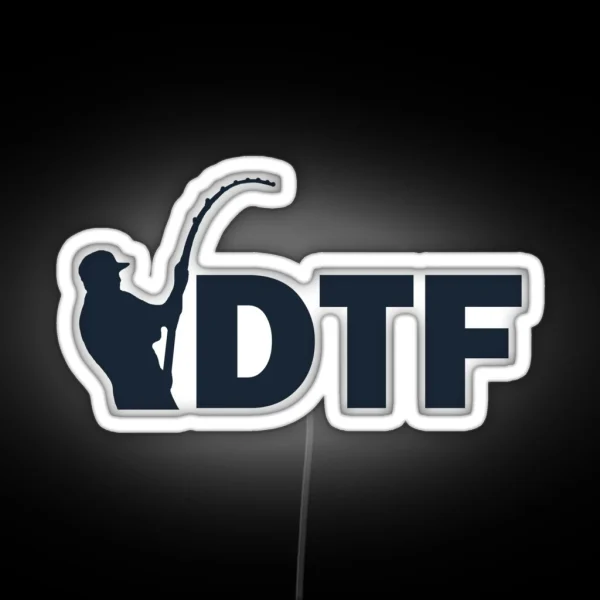 DTF Down To Fish RGB Neon Sign