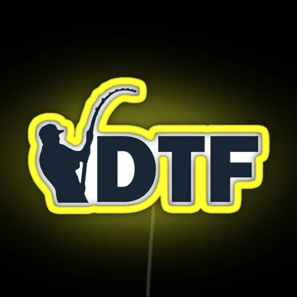 DTF Down To Fish RGB Neon Sign
