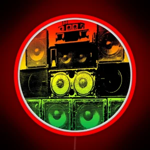 Dub Speaker Stack RGB Neon Sign