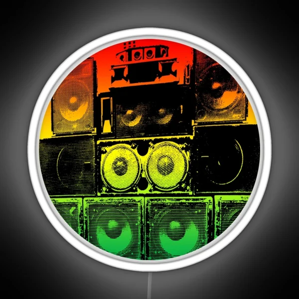 Dub Speaker Stack RGB Neon Sign