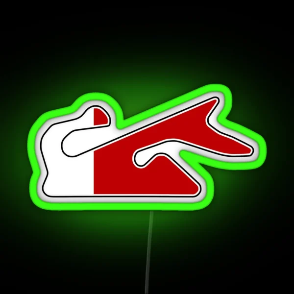 Dubai Autodrome Flag RGB Neon Sign