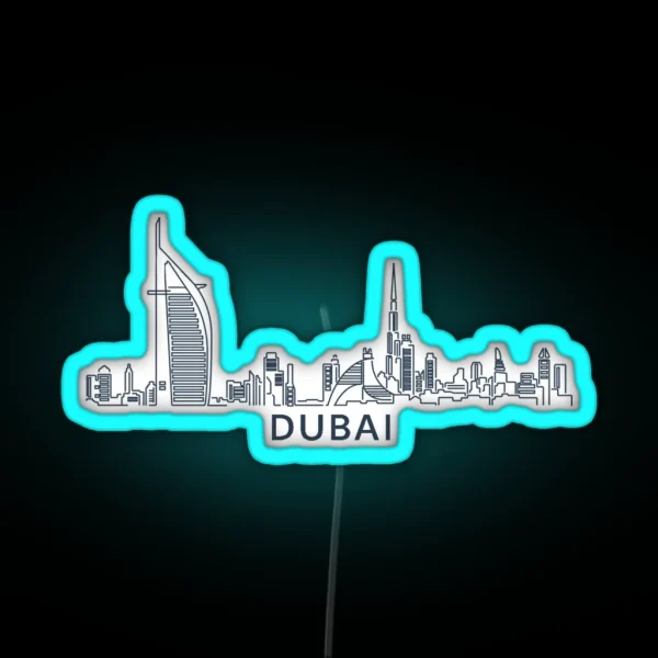 Dubai United Arab Emirates RGB Neon Sign