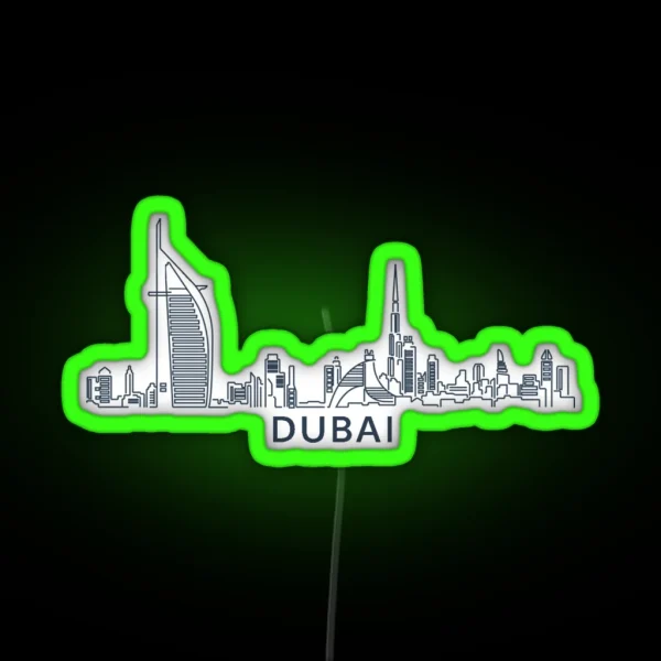 Dubai United Arab Emirates RGB Neon Sign