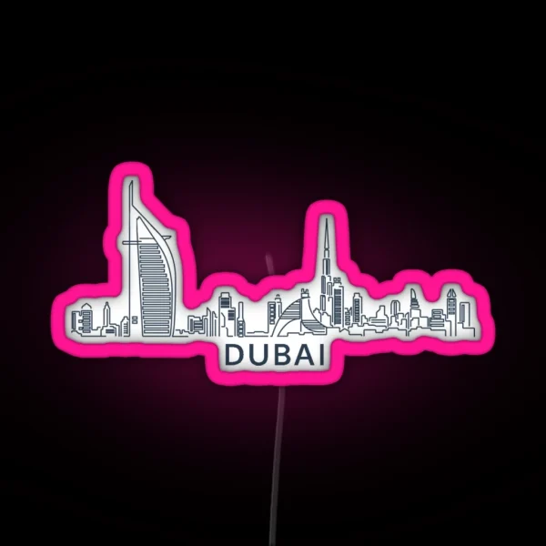 Dubai United Arab Emirates RGB Neon Sign