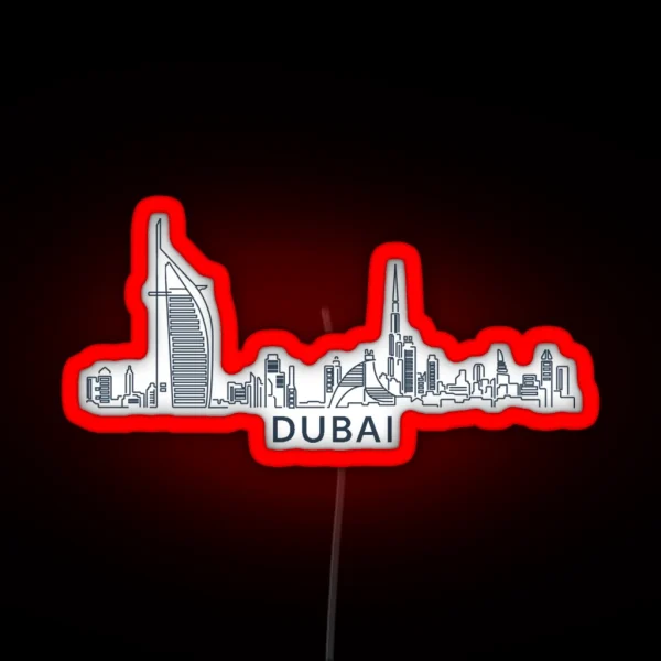 Dubai United Arab Emirates RGB Neon Sign