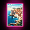 Dubrovnik Croatia Travel Art Vintage RGB Neon Sign - Image 6