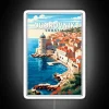 Dubrovnik Croatia Travel Art Vintage RGB Neon Sign