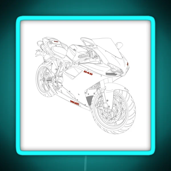 Ducati 848 RGB Neon Sign