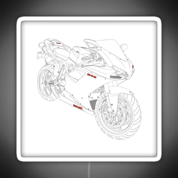 Ducati 848 RGB Neon Sign