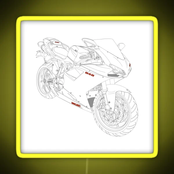 Ducati 848 RGB Neon Sign