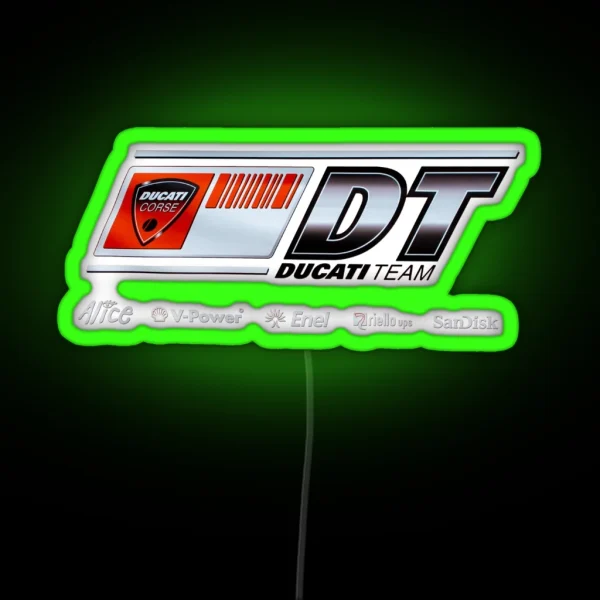 Ducati Banner Iphone Case RGB Neon Sign