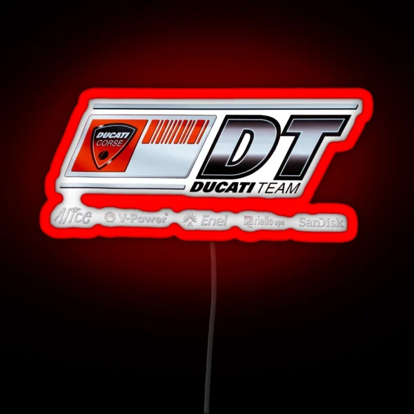 Ducati Banner Iphone Case RGB Neon Sign