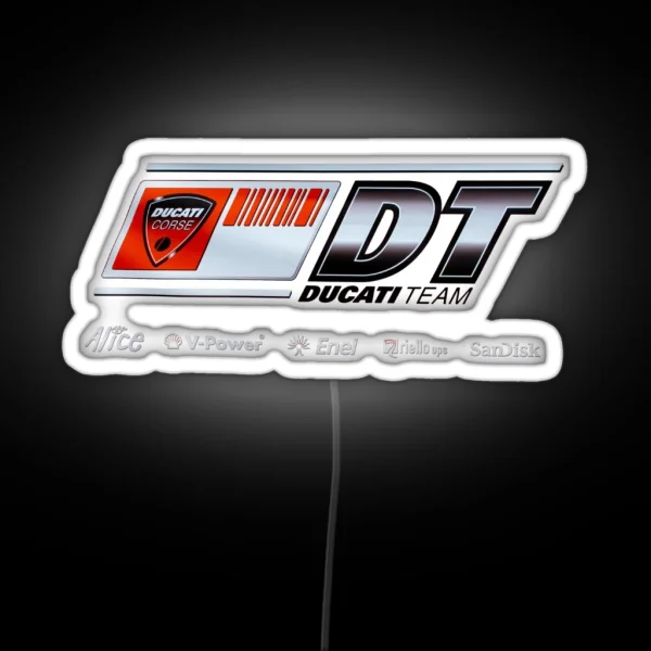 Ducati Banner Iphone Case RGB Neon Sign