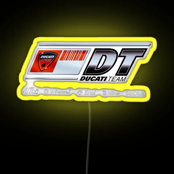 Ducati Banner Iphone Case RGB Neon Sign