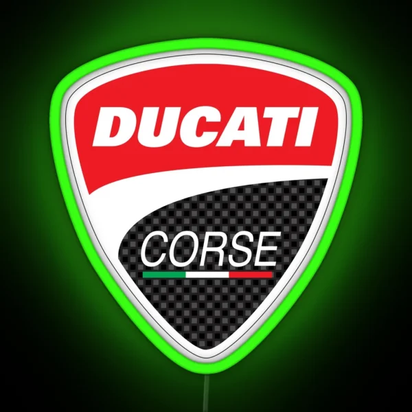 Ducati Corse Logo RGB Neon Sign