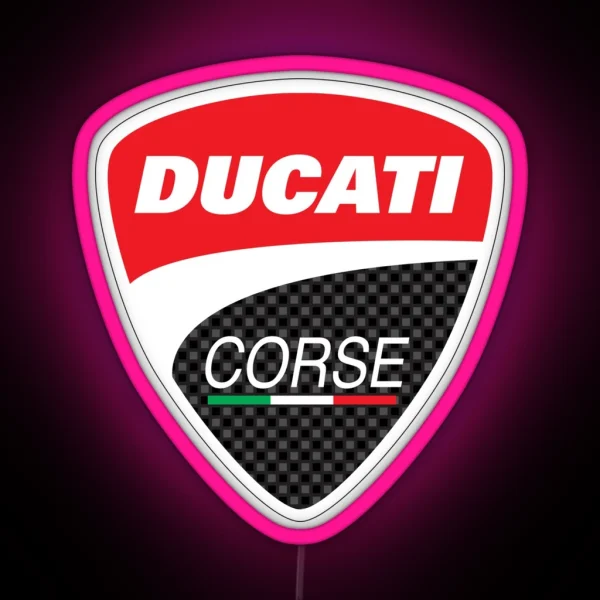 Ducati Corse Logo RGB Neon Sign