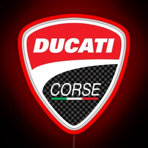 Ducati Corse Logo RGB Neon Sign