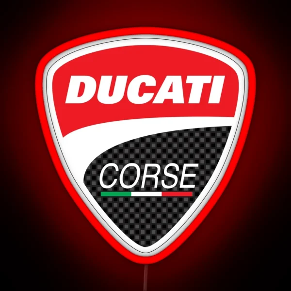 Ducati Corse Logo RGB Neon Sign