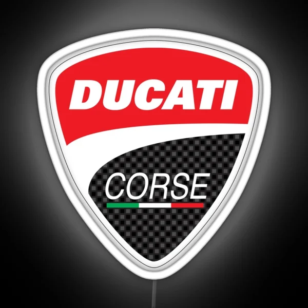 Ducati Corse Logo RGB Neon Sign