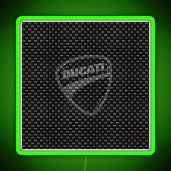Ducati Corse Motorcycle RGB Neon Sign