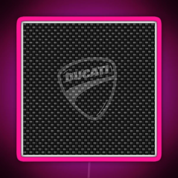 Ducati Corse Motorcycle RGB Neon Sign