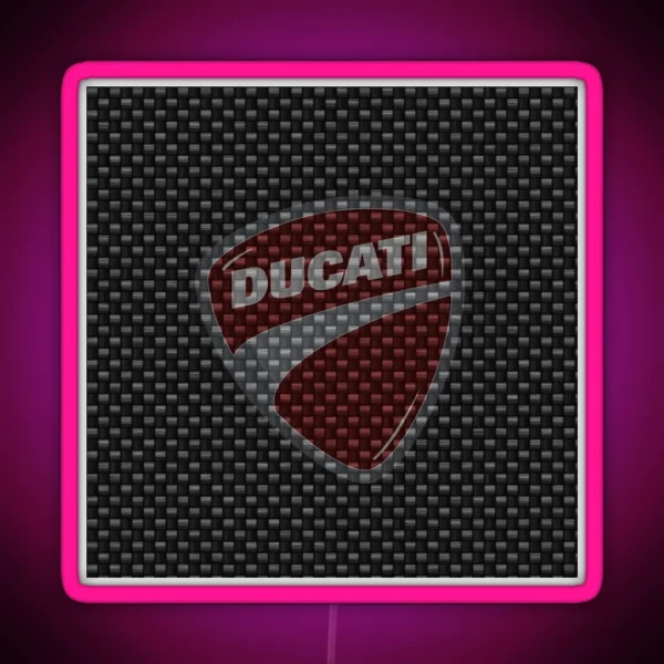 Ducati Corse Motorcycle RGB Neon Sign