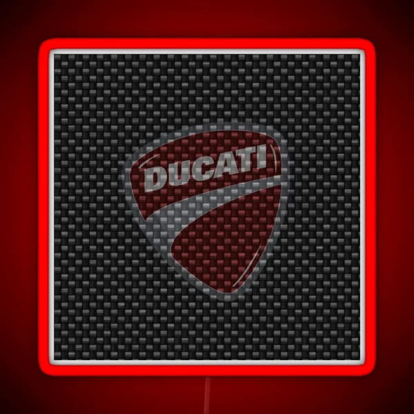 Ducati Corse Motorcycle RGB Neon Sign