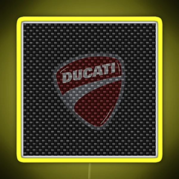 Ducati Corse Motorcycle RGB Neon Sign