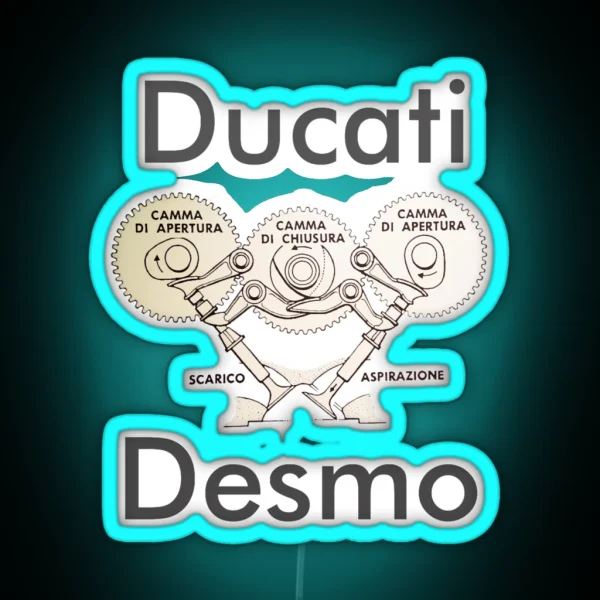 Ducati Desmo RGB Neon Sign