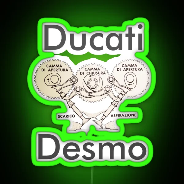 Ducati Desmo RGB Neon Sign
