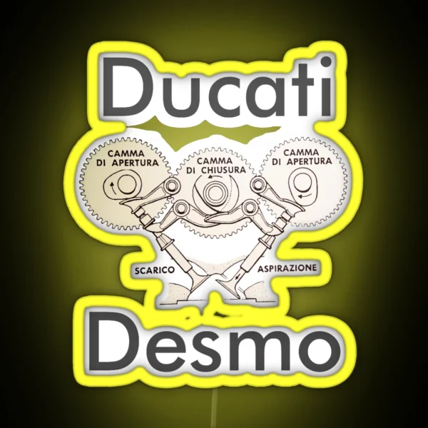 Ducati Desmo RGB Neon Sign