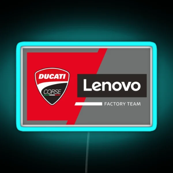 Ducati Lenovo Motogp Team RGB Neon Sign
