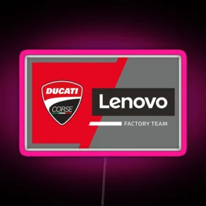 Ducati Lenovo Motogp Team RGB Neon Sign