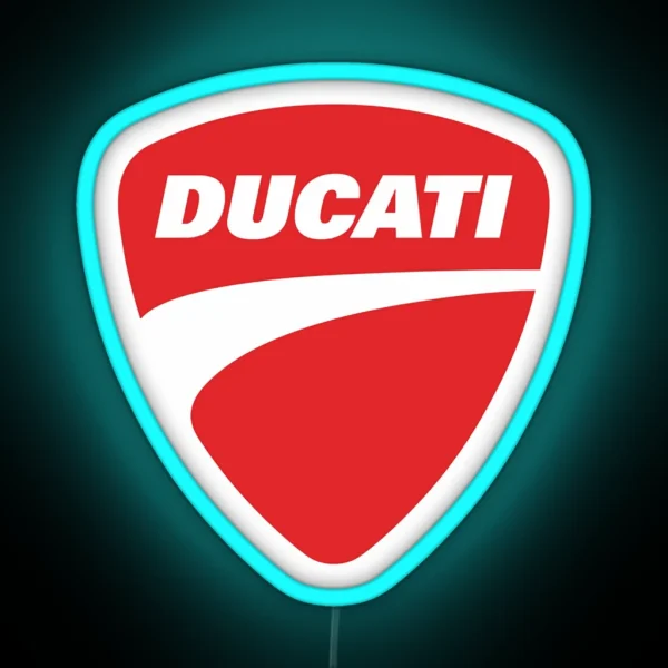 Ducati Logo Merchandise Essential RGB Neon Sign
