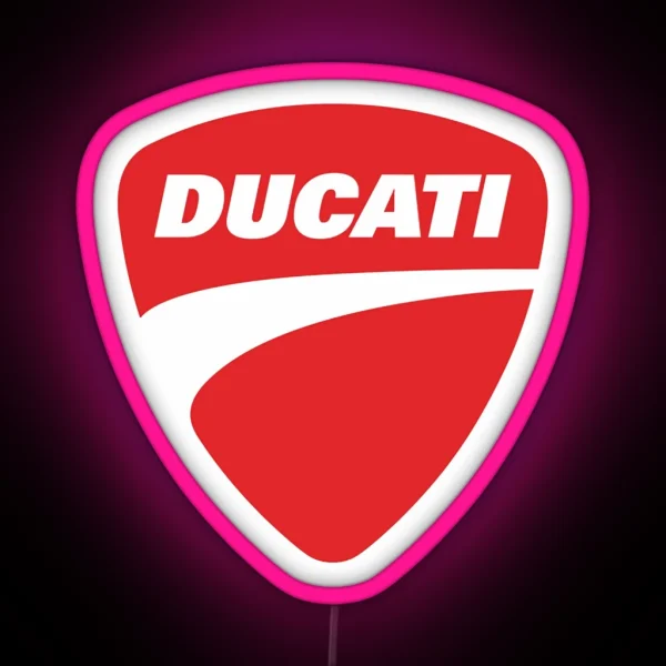 Ducati Logo Merchandise Essential RGB Neon Sign