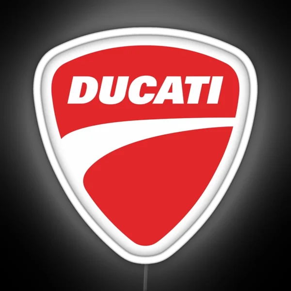 Ducati Logo Merchandise Essential RGB Neon Sign