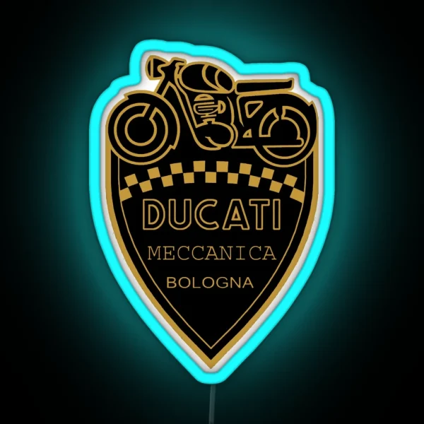 Ducati Meccanica Bologna RGB Neon Sign