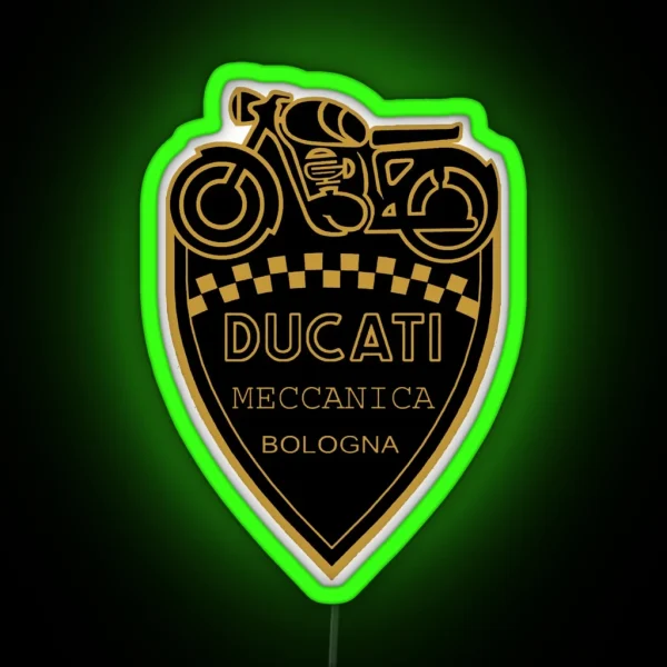 Ducati Meccanica Bologna RGB Neon Sign