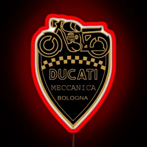 Ducati Meccanica Bologna RGB Neon Sign