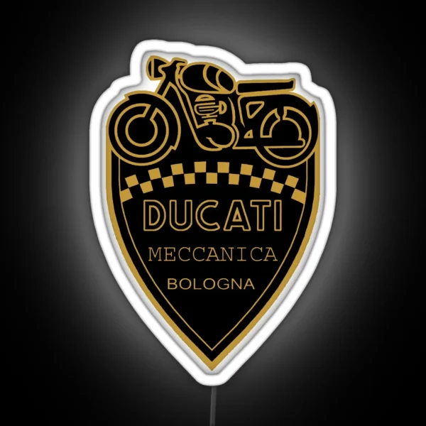Ducati Meccanica Bologna RGB Neon Sign