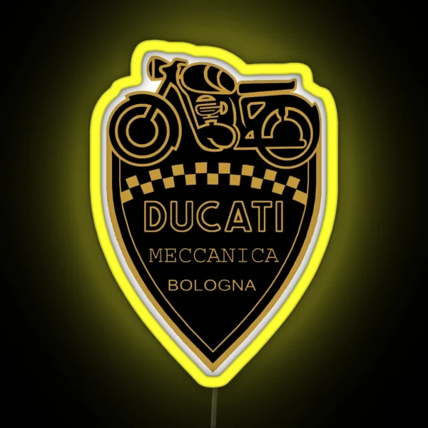 Ducati Meccanica Bologna RGB Neon Sign