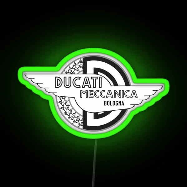Ducati Meccanica Bologna RGB Neon Sign