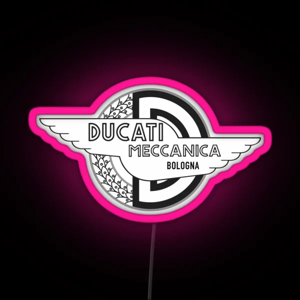 Ducati Meccanica Bologna RGB Neon Sign